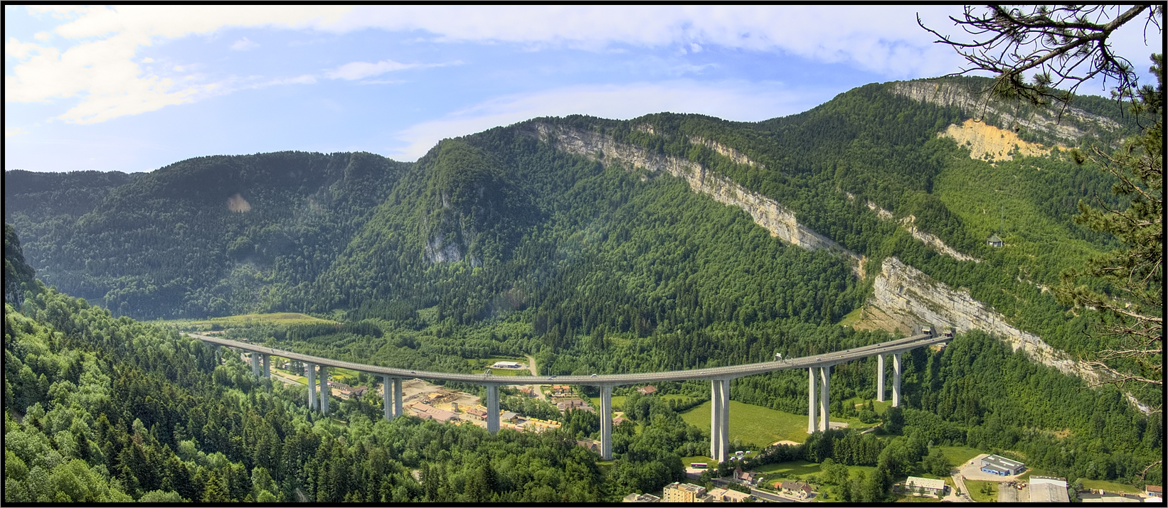 A40, Viaduc de Chamoise (01), France, Juin 2006