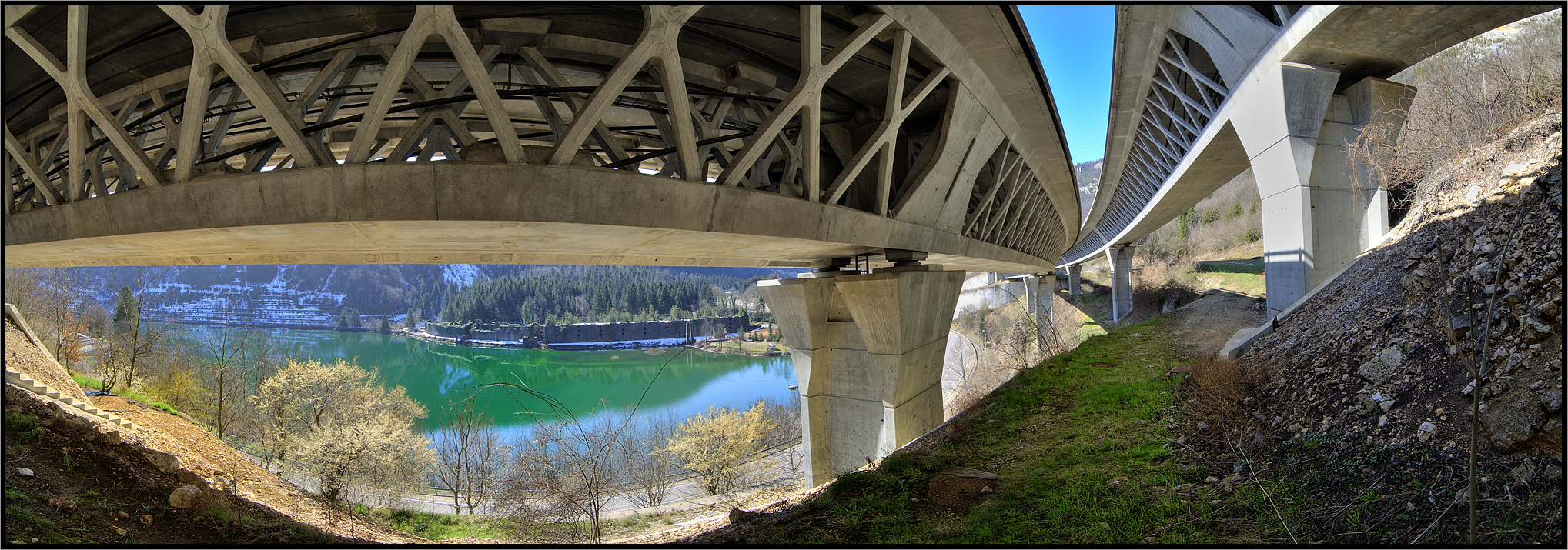 A40, Autoroute des Titans, Sylans, Ain, France